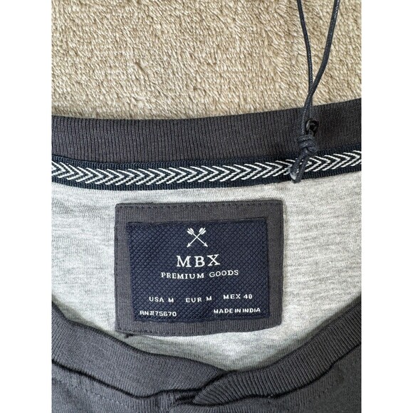 MBX Premium Goods Short Sleeve Mans Crewneck Pocket Tee T-Shirt Top Size M - Picture 5 of 11